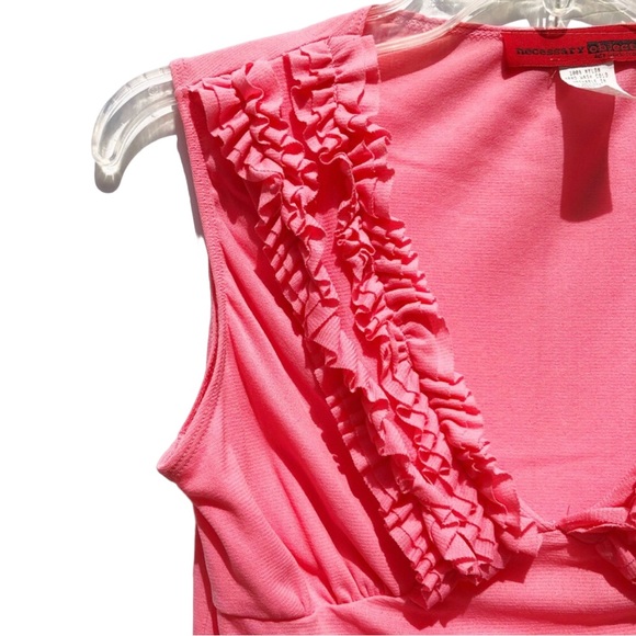 Y2K Pink Ady Gluck Frankel Tuxedo Top for Necessary Objects, size Large - Picture 2 of 9